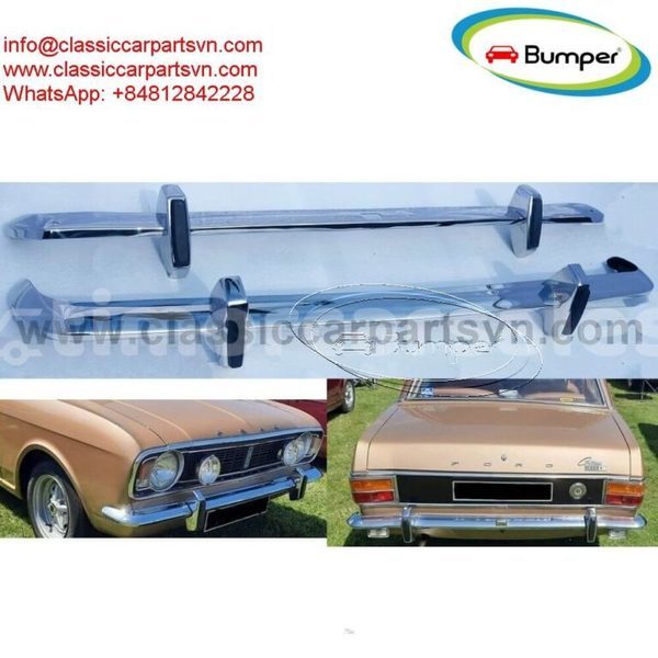 Big with watermark ford lotus cortina mk2 bumpers 1966 1970 with 4xover riders 1